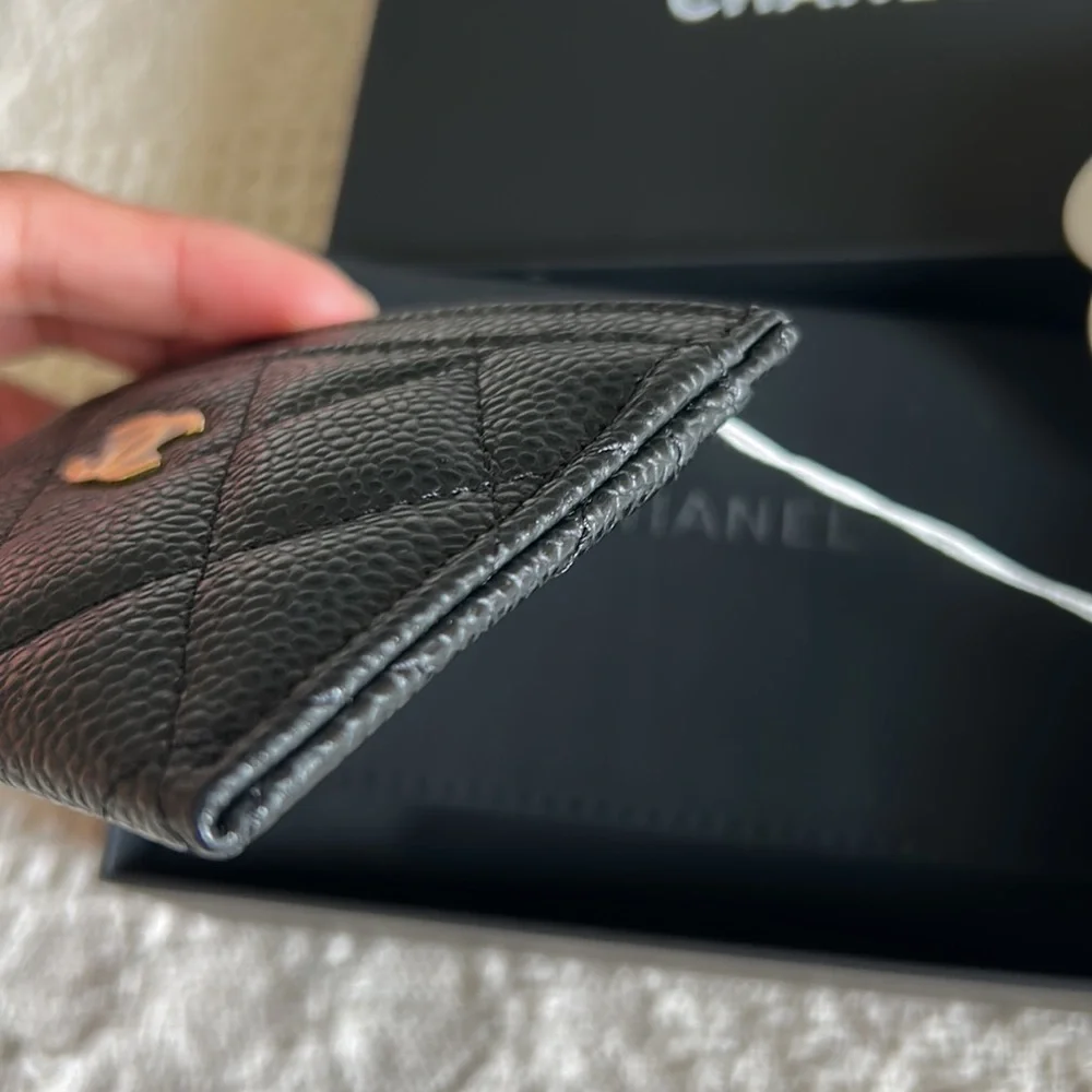 Chanel Card Case Black Caviar REV - Picture 7 of 12